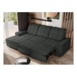 Narożnik MADRITO L - strona lewa - ciemnoszary, struktura