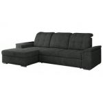 Narożnik MADRITO L - strona lewa - ciemnoszary, struktura