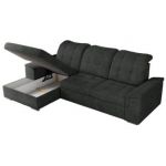 Narożnik MADRITO L - strona lewa - ciemnoszary, struktura