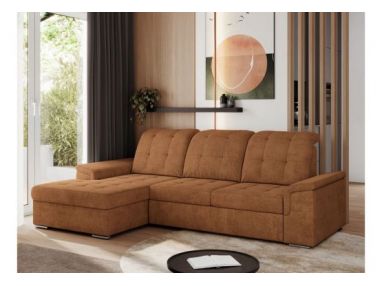 Narożnik MADRITO L - strona lewa - pomarańczowy, struktura