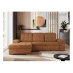 Narożnik MADRITO L - strona lewa - pomarańczowy, struktura