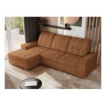 Narożnik MADRITO L - strona lewa - pomarańczowy, struktura