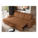 Narożnik MADRITO L - strona lewa - pomarańczowy, struktura