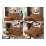 Narożnik MADRITO L - strona lewa - pomarańczowy, struktura