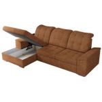 Narożnik MADRITO L - strona lewa - pomarańczowy, struktura