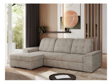 Narożnik MADRITO L - strona lewa - beżowy, struktura