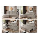 Narożnik MADRITO L - strona lewa - beżowy, struktura