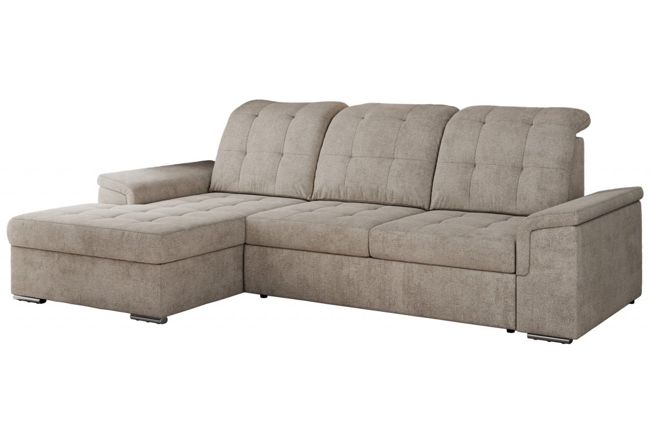 Narożnik MADRITO L - strona lewa - beżowy, struktura