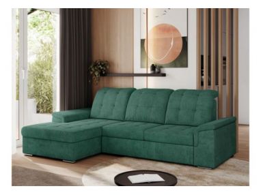 Narożnik MADRITO L - strona lewa - zielony, struktura