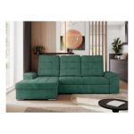 Narożnik MADRITO L - strona lewa - zielony, struktura