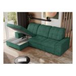 Narożnik MADRITO L - strona lewa - zielony, struktura