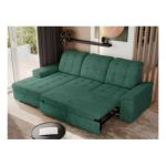 Narożnik MADRITO L - strona lewa - zielony, struktura