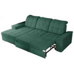 Narożnik MADRITO L - strona lewa - zielony, struktura