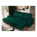 Narożnik MADRITO L - strona lewa - ciemnozielony, welwet