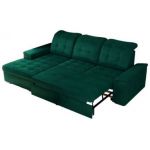 Narożnik MADRITO L - strona lewa - ciemnozielony, welwet