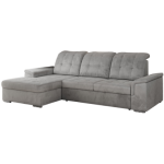 Narożnik MADRITO L - strona lewa - jasnoszary, welwet