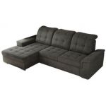 Narożnik MADRITO L - strona lewa - ciemnoszary, welwet