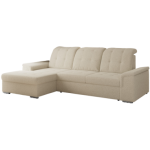 Narożnik MADRITO L - strona lewa - beżowy, boucle