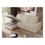 Narożnik MADRITO L - strona lewa - beżowy, boucle