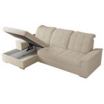 Narożnik MADRITO L - strona lewa - beżowy, boucle