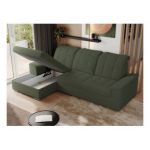 Narożnik MADRITO L - strona lewa - ciemnozielony, boucle