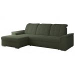 Narożnik MADRITO L - strona lewa - ciemnozielony, boucle