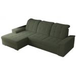 Narożnik MADRITO L - strona lewa - ciemnozielony, boucle