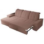 Narożnik MADRITO L - strona lewa - różowy, boucle