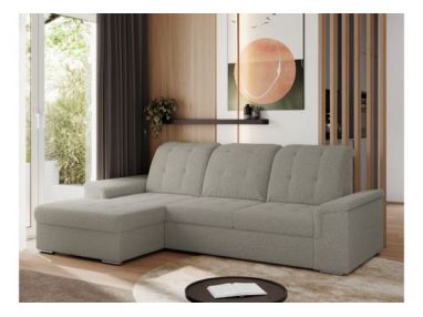 Narożnik MADRITO L - strona lewa - szary, boucle