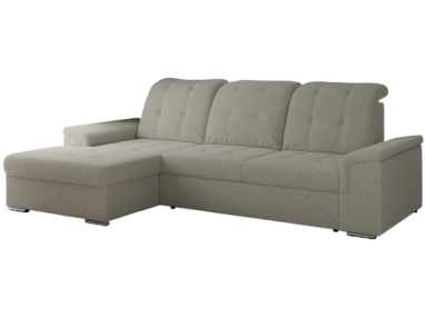 Narożnik MADRITO L - strona lewa - szary, boucle