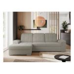 Narożnik MADRITO L - strona lewa - szary, boucle