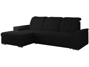 Narożnik MADRITO L - strona lewa - czarny, boucle