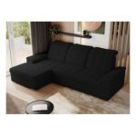 Narożnik MADRITO L - strona lewa - czarny, boucle