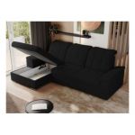 Narożnik MADRITO L - strona lewa - czarny, boucle