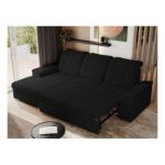 Narożnik MADRITO L - strona lewa - czarny, boucle