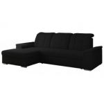 Narożnik MADRITO L - strona lewa - czarny, boucle