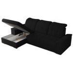 Narożnik MADRITO L - strona lewa - czarny, boucle