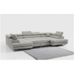 Narożnik GUSTAW U - uniwersalny - jasnoszary, struktura