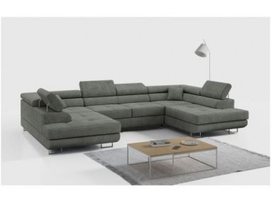 Narożnik GUSTAW U - uniwersalny - szary, struktura