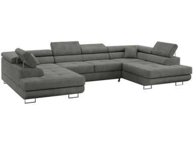 Narożnik GUSTAW U - uniwersalny - szary, struktura