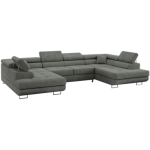 Narożnik GUSTAW U - uniwersalny - szary, struktura