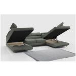 Narożnik GUSTAW U - uniwersalny - szary, struktura