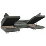 Narożnik GUSTAW U - uniwersalny - szary, struktura