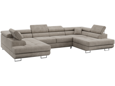 Narożnik GUSTAW U - uniwersalny - beżowy, struktura