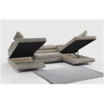 Narożnik GUSTAW U - uniwersalny - beżowy, struktura