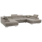 Narożnik GUSTAW U - uniwersalny - beżowy, struktura