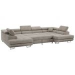 Narożnik GUSTAW U - uniwersalny - beżowy, struktura