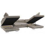 Narożnik GUSTAW U - uniwersalny - beżowy, struktura