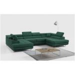 Narożnik GUSTAW U - uniwersalny - zielony, struktura