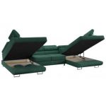 Narożnik GUSTAW U - uniwersalny - zielony, struktura